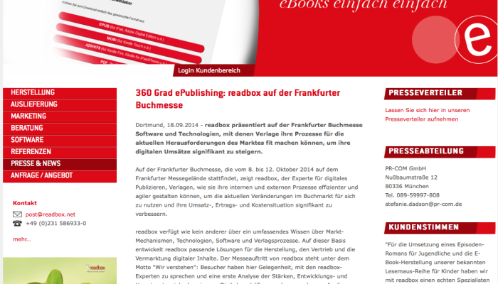 readbox präsentiert sich den InstaWalkern auf der Frankfurter Buchmesse.