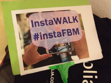 mein improvisiertes InstaWalk Schild