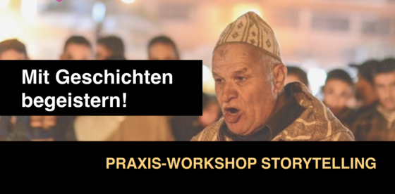Mit Geschichten begeistern - ist das Thema des Praxis-Workdhops Storytelling
