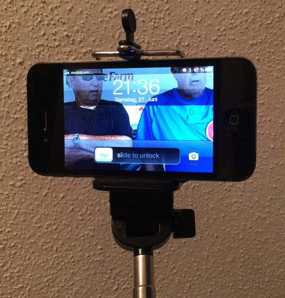 Selfie-Stick als Smartphone-Gadget